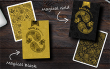 Load image into Gallery viewer, Paisley (Magical Black and Gold) Playing Cards