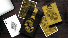 Load image into Gallery viewer, Paisley (Magical Black and Gold) Playing Cards