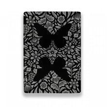 Load image into Gallery viewer, Butterfly Playing Cards (Black & Silver Unmarked)
