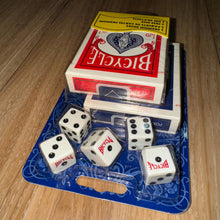 Load image into Gallery viewer, Bicycle Rider Back (Blue Seal) Playing Cards Set with 5 Dices