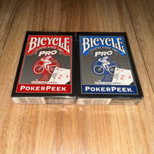Load image into Gallery viewer, Bicycle Pro Pokerpeek Playing Cards Set