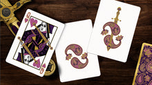 Load image into Gallery viewer, Paisley Royals (Purple) Playing Cards