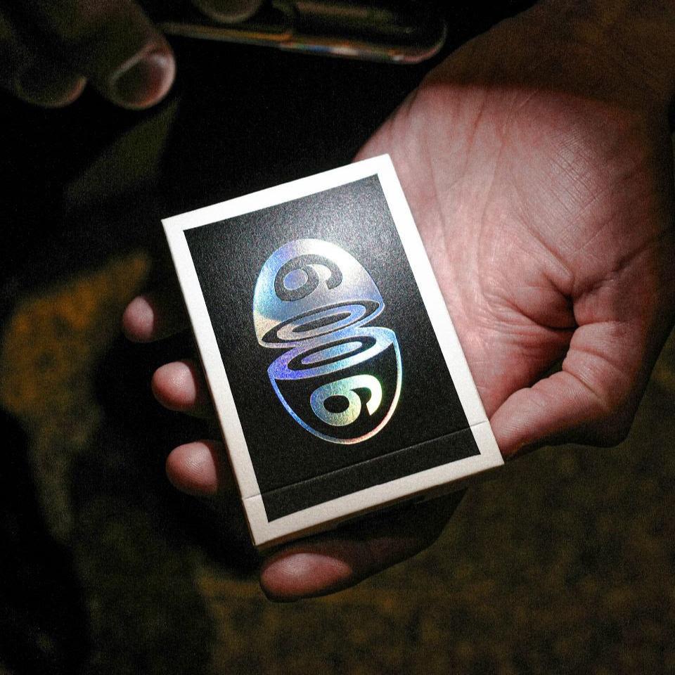 black holographic playing cards A1 Black 6006 Holographic Playing Cards Set – The Cardpenter
