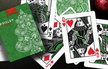 Load image into Gallery viewer, Paisley (Metallic Green Christmas Edition 2019) Playing Cards