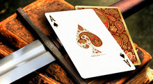 Load image into Gallery viewer, Paisley Royals (Red and Teal) Playing Cards