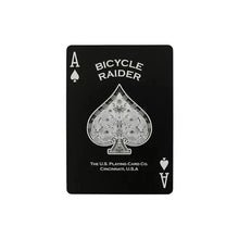 Load image into Gallery viewer, Bicycle Black Raider Playing Cards