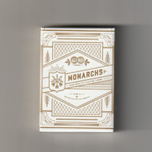 Load image into Gallery viewer, White Gold Monarch V2 Playing Cards