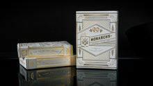 Load image into Gallery viewer, White Gold Monarch V1 Playing Cards