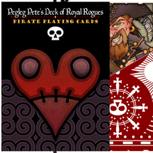 Load image into Gallery viewer, Pegleg Pete's Deck of Royal Rogues Playing Cards Set