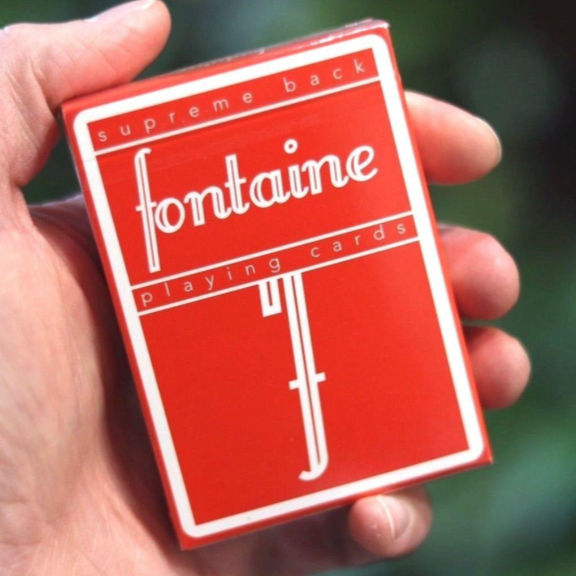 Red Fontaine Playing Cards – The Cardpenter