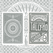 Load image into Gallery viewer, Tally Ho Silver Circle Back Playing Cards