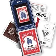 Load image into Gallery viewer, Bicycle Zippo Playing Cards and Lighter Set