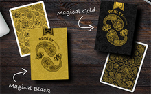 Load image into Gallery viewer, Paisley (Magical Black and Gold) Playing Cards
