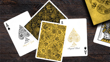 Load image into Gallery viewer, Paisley (Magical Black and Gold) Playing Cards
