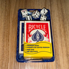 Load image into Gallery viewer, Bicycle Rider Back (Blue Seal) Playing Cards Set with 5 Dices
