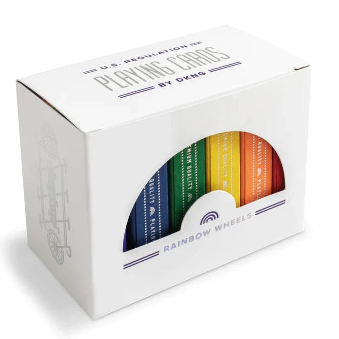 DKNG Rainbow Wheels Six-Seater (Half-Brick) Playing Cards