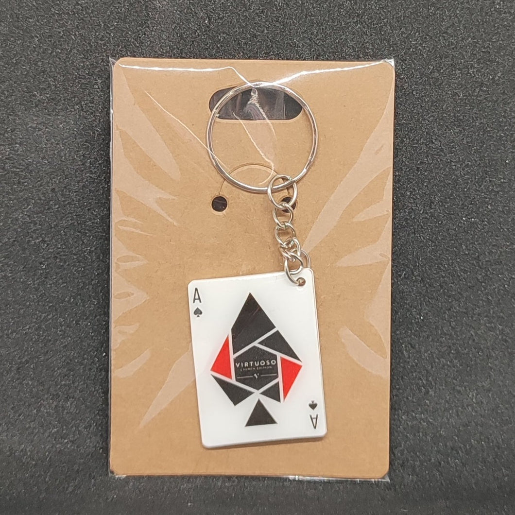 Virtuoso Launch Ace of Spades Keychain