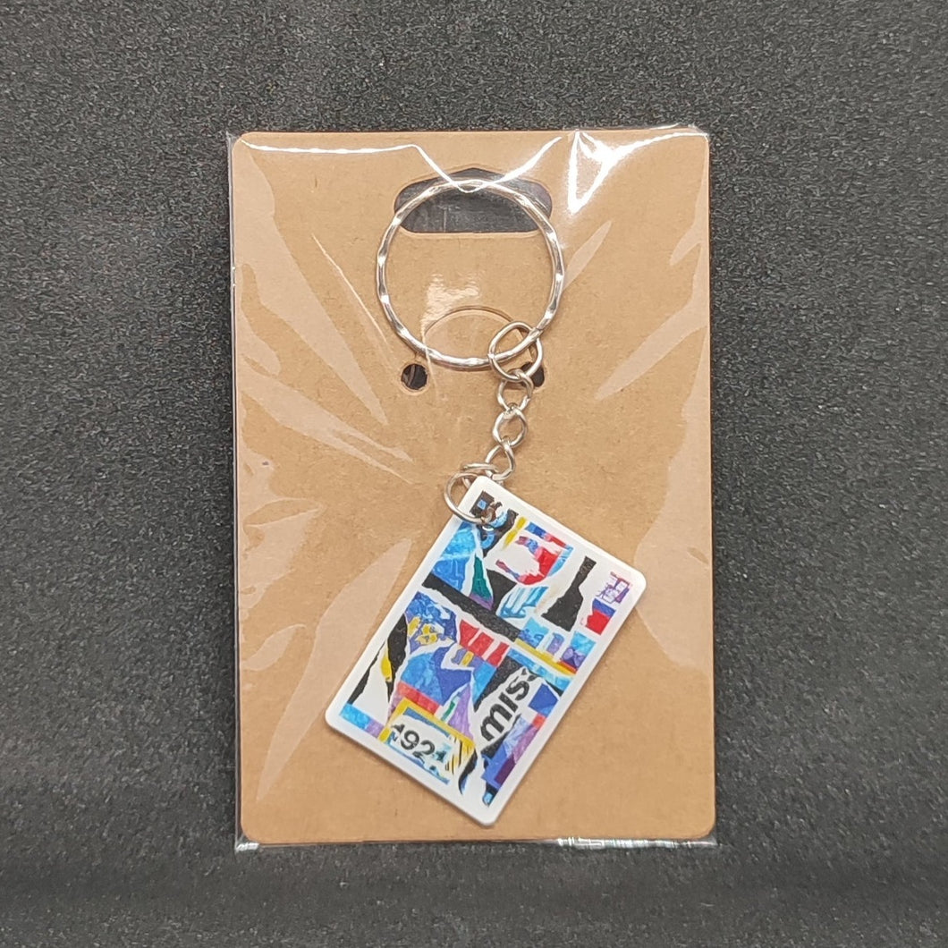 Missing Collage Keychain