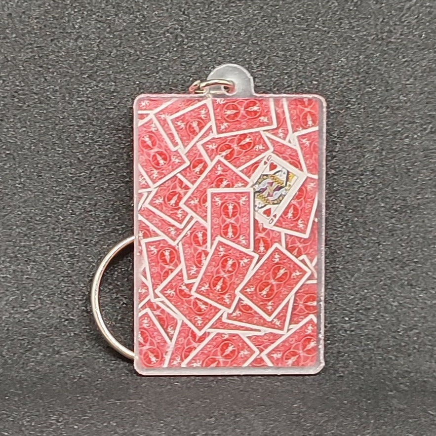 Queen of Hearts Acrylic Charm Keychain
