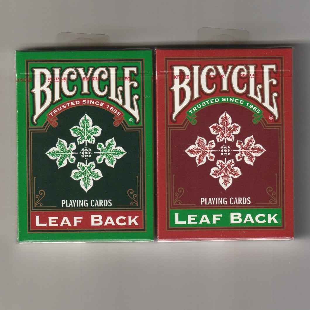 Bicycle Holiday Leaf Back Playing Cards Set