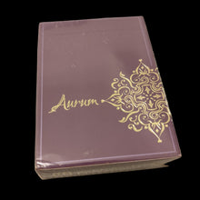 Load image into Gallery viewer, Purple card deck with &#39;Aurum&#39; branding on a beige surface
