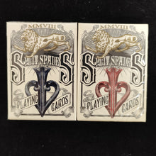Load image into Gallery viewer, David Blaine Split Spades Lions Signed Playing Cards Box Set
