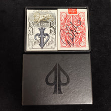 Load image into Gallery viewer, David Blaine Split Spades Lions Signed Playing Cards Box Set
