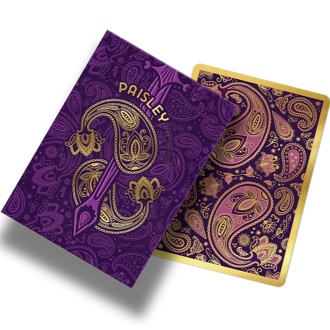 Paisley Royals (Purple) Playing Cards