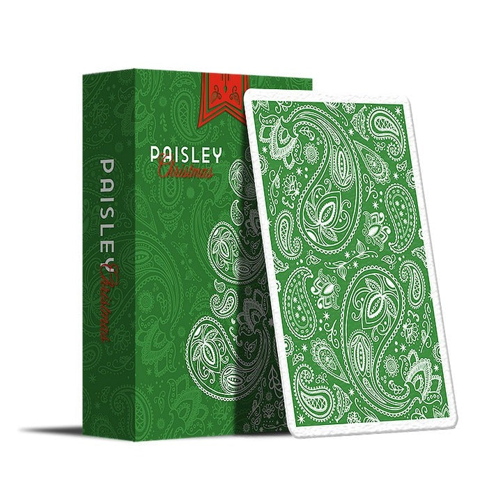Paisley (Metallic Green Christmas Edition 2019) Playing Cards