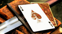 Load image into Gallery viewer, Paisley Royals (Red and Teal) Playing Cards
