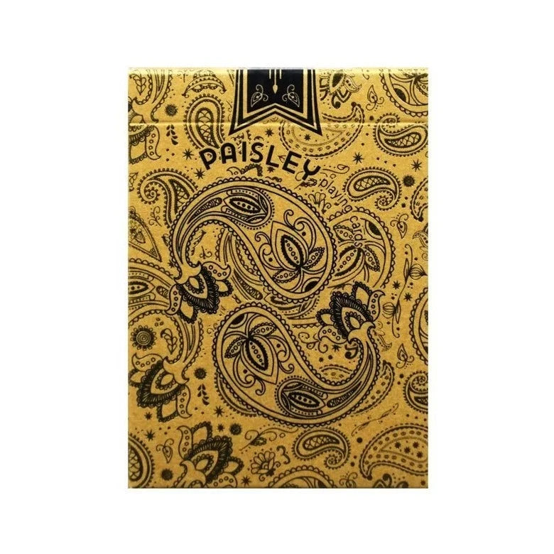 Paisley (Magical Black and Gold) Playing Cards