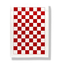 Load image into Gallery viewer, A1 Red Checkerboard Playing Cards
