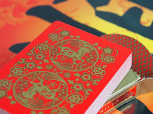 Load image into Gallery viewer, Golden Bee Year of the Goat Playing Cards Set
