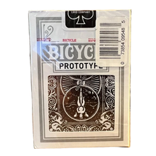Load image into Gallery viewer, Bicycle Prototype Metalluxe Dark Silver Playing Cards (ding)
