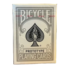 Load image into Gallery viewer, Bicycle Prototype Metalluxe Dark Silver Playing Cards (ding)
