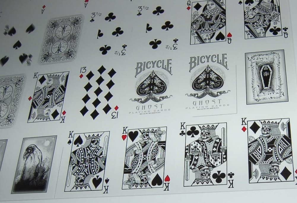 White Ghost Gaff Playing Cards – The Cardpenter - Main Image