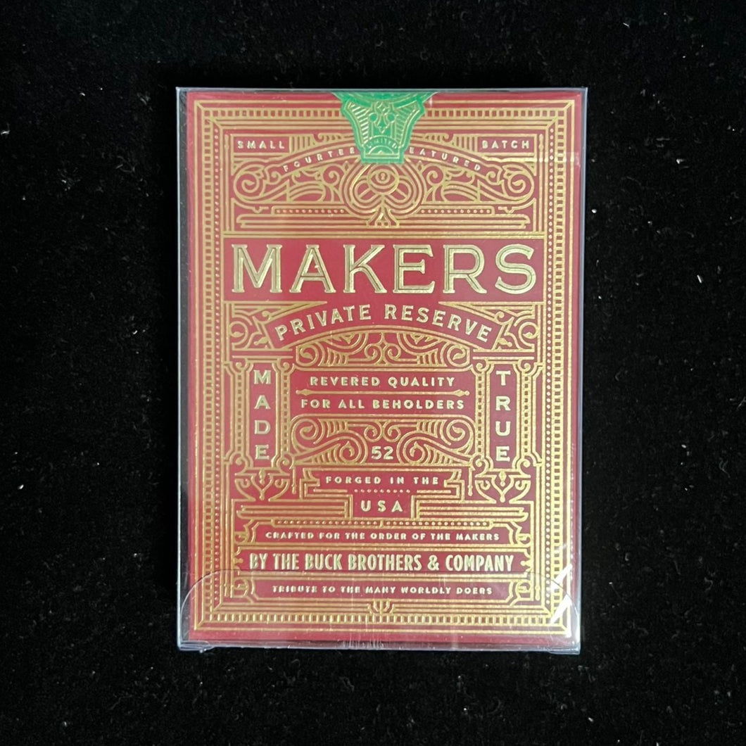 Red Makers Private Reserve Playing Cards