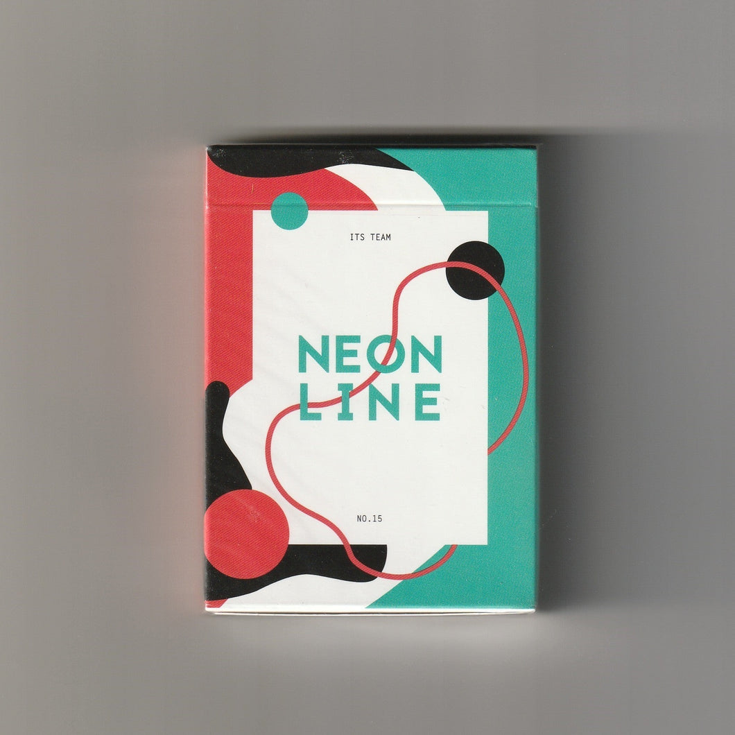 Neon Line playing cards