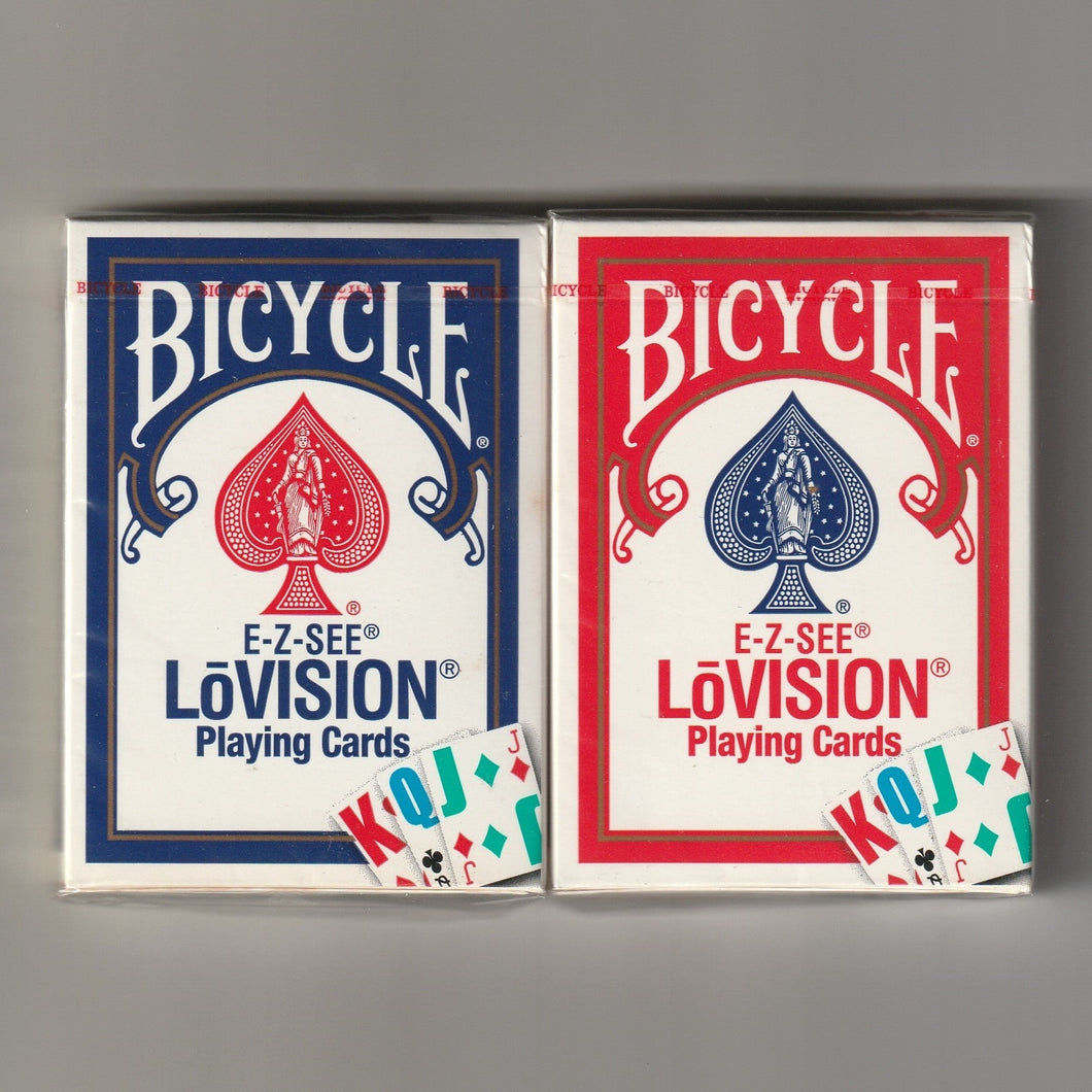Bicycle Lo-Vision Playing Cards (Blue seal / ding)