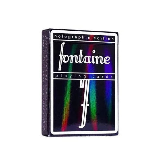Black Holographic Fontaine Playing Cards