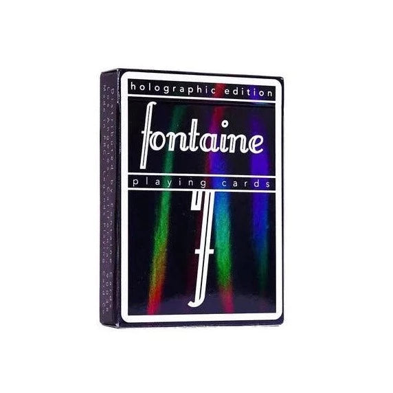 Black Holographic Fontaine Playing Cards – The Cardpenter