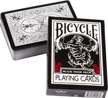 Load image into Gallery viewer, Bicycle UV500 Black Tiger Playing Cards Set
