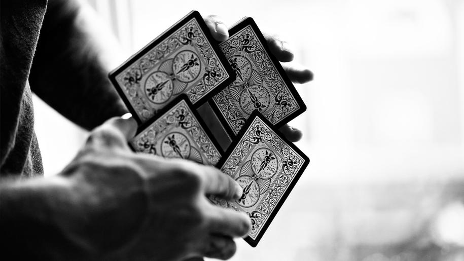 Bicycle UV500 Black Tiger (White) Playing Cards – The Cardpenter