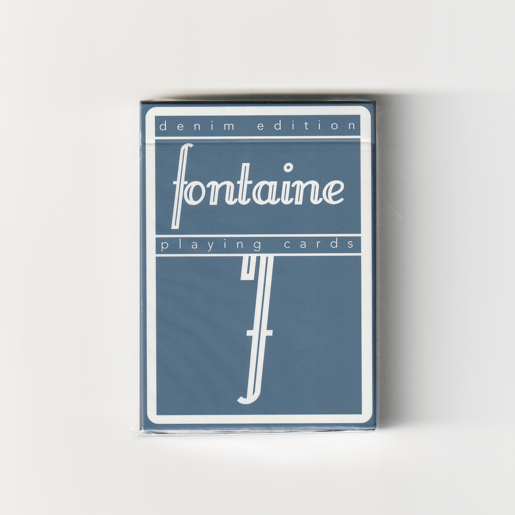 Denim Fontaine Playing Cards