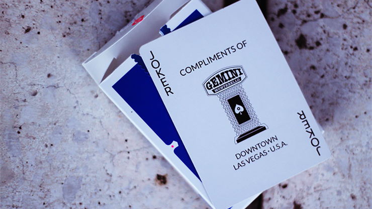 Gemini Royal Blue Casino Playing Cards