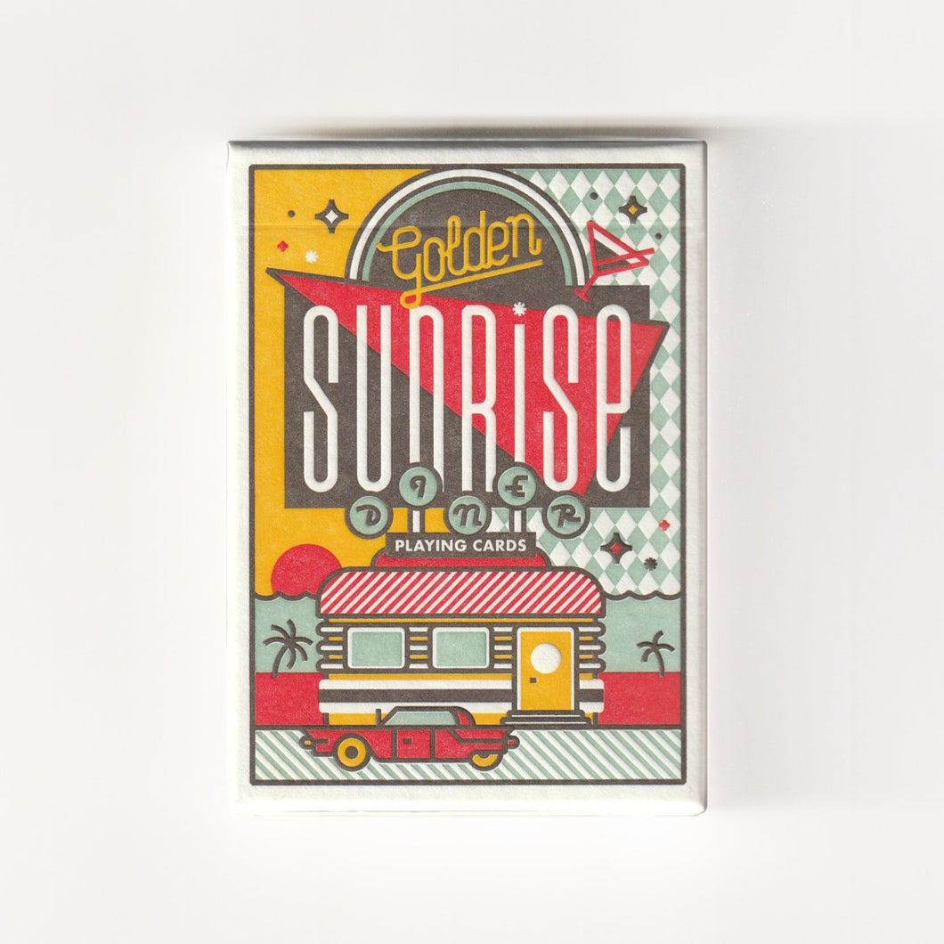 Golden Sunrise Playing Cards