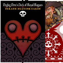 Load image into Gallery viewer, Pegleg Pete&#39;s Deck of Royal Rogues Playing Cards Set
