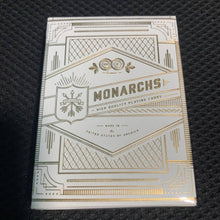 Load image into Gallery viewer, White Gold Monarch V1 Playing Cards
